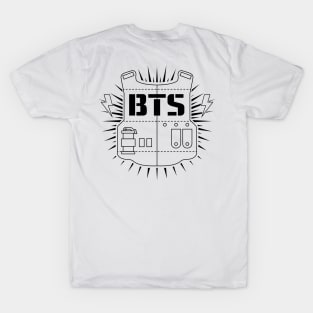 Raglan BTS logo T-Shirt